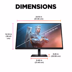 OMEN by HP 27 inch FHD 165Hz Gaming Monitor - OMEN 27 - Additional view 6