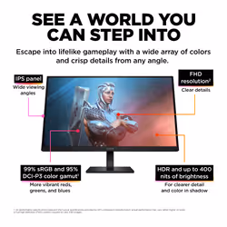 OMEN by HP 27 inch FHD 165Hz Gaming Monitor - OMEN 27 - Additional view 7