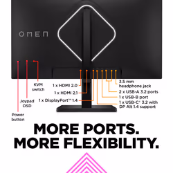OMEN by HP 27 inch UHD 144Hz Gaming Monitor - OMEN 27k - Additional view 4