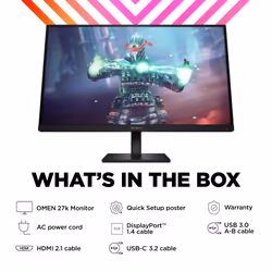 OMEN by HP 27 inch UHD 144Hz Gaming Monitor - OMEN 27k - Additional view 5