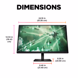 OMEN by HP 27 inch QHD 165Hz Gaming Monitor - OMEN 27q - Additional view 7
