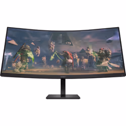 OMEN by HP OMEN by 34 inch WQHD 165Hz Curved Gaming Monitor - OMEN 34c, 86.4 cm (34"), 3440 x 1440 pixels, Wide Quad HD, LCD, ...