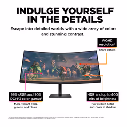 OMEN by HP 34 inch WQHD 165Hz Curved Gaming Monitor - OMEN 34c - Additional view 8