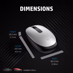 HP 240 Lunar White Bluetooth Mouse - Additional view 7