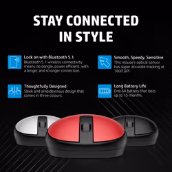HP 240 Lunar White Bluetooth Mouse - Additional view 8