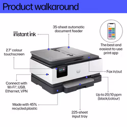 HP OfficeJet Pro 8134e All-in-One Printer - Additional view 4
