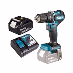 Makita DHP487RTX4 18V LXT Lithium Brushless Combi Hammer Drill Sub Compact 1x5AH