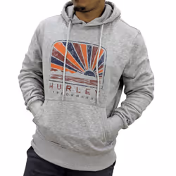 Hurley Mens Fleece Hoodie Casual Pullover Jumper - Grey, S