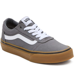 Vans Kids Ward Canvas Low Rise Trainers Sneakers Shoes - Pewter - 11K UK, Pewter