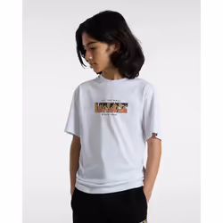 Vans Digi Flames Boys Short Sleeve T-Shirt White - X-Large