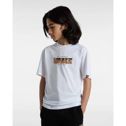 Vans Digi Flames Boys Short Sleeve T-Shirt White - X-Large