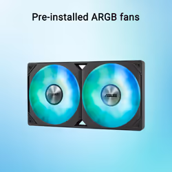 ASUS Prime LC 240 ARGB All-in-one AIO CPU Liquid Cooler AMD: AM5 & AM4 Intel: LGA 1851  1700  1200  115x Specially Designed CPU Contact Area  finned C