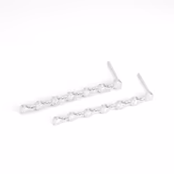 Amazon Essentials Sterling Silver Cubic Zirconia Bezel Linear Drop Earrings (previously Amazon Collection)