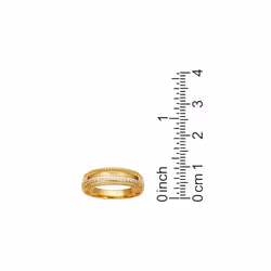 Amazon Essentials Cubic Zirconia Multi-Row Band Ring in 18k Yellow Gold Plated Sterling Silver  Yellow  5