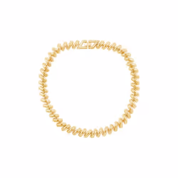Amazon Essentials Chunky Bracelet Yellow Gold 6.75""""