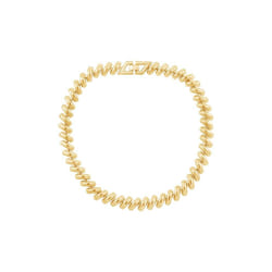 Amazon Essentials Chunky Bracelet  Yellow Gold  6.75""""