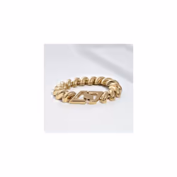 Amazon Essentials Chunky Bracelet  Yellow Gold  7.25""""