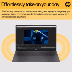 HP 15-fc0017na AMD Ryzen™ 5 7520U Laptop 39.6 cm (15.6") Full HD 8 GB LPDDR5-SDRAM 256 GB SSD Wi-Fi 6 (802.11ax) Windows 11 Home Black - Additional view 8