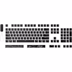 HP HyperX Pudding Keycaps 2 - Full Key Set - PBT - Black (US Layout)
