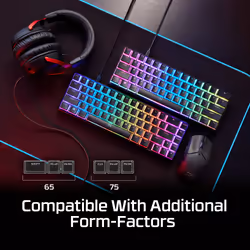 HP HyperX Pudding Keycaps 2 - Full Key Set - PBT - Black (US Layout) - Additional view 4