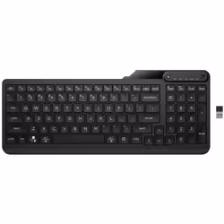 HP 475 Dual-Mode Wireless Keyboard, Full-size (100%), Wireless, RF Wireless + Bluetooth, Membrane, QWERTY, Black