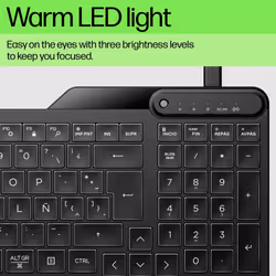 HP 400 Backlit Wired Keyboard - Additional view 5