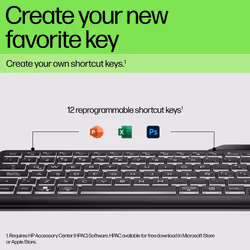 HP 400 Backlit Wired Keyboard - Additional view 8