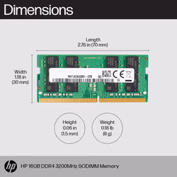 HP 16GB DDR4 3200 SODIMM Memory memory module 3200 MHz - Additional view 8