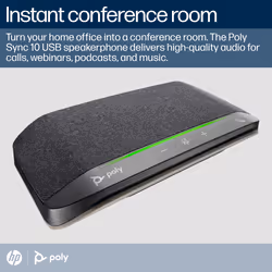 POLY Sync 10 Speakerphone +USB-A to USB-C Cable - Additional view 4