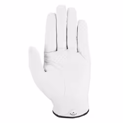 Callaway Golf Mens Dawn Patrol Left Hand Adjustable Leather Golf Glove - M/L, White