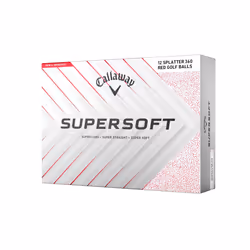 Golf Supersoft Golf Ball 2025, Splatter Red
