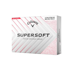 Golf Supersoft Golf Ball 2025, Splatter Red