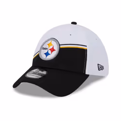 New Era Men's White/Black Pittsburgh Steelers 2023 Sideline 39THIRTY F