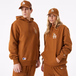 New Era Mens League Essential Crew Neck OS Hoody ~ LA Dodgers brown - XL