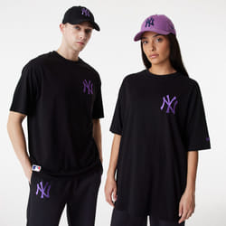 New Era Mens League Essential SS Crew Neck OS T-Shirt ~ New York Yankees black - XL