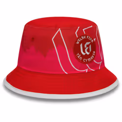 Welsh Fire The Hundred New Era All Over Print Bucket Hat - Red, Medium