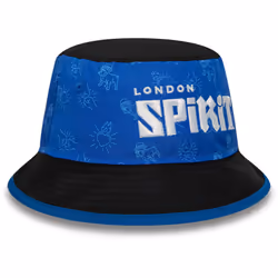London Spirit The Hundred New Era All Over Print Bucket Hat - Blue/Black, Large