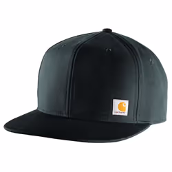 Carhartt Men's Firm Duck Flat Brim Cap Black