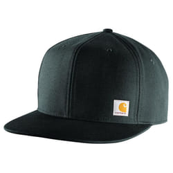 Carhartt Men's Firm Duck Flat Brim Cap  Black