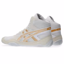 ASICS Men's Snapdown 4 Wrestling Shoe  15  White/Pure Gold
