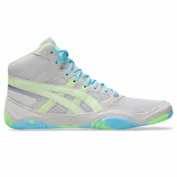 ASICS Men's Snapdown 4 Wrestling Shoes  9  Glacier Grey/Lime Burst