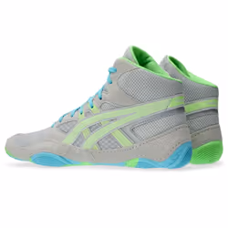 ASICS Men's Snapdown 4 Wrestling Shoes  9  Glacier Grey/Lime Burst