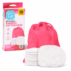 Medline Simply Soft Reusable Cotton Rounds 14 Count Makeup Remover Pads for All Skin Types Sustainable Minimizes Waste D ...