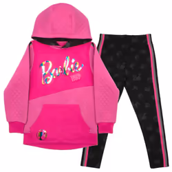 Barbie Girls Pullover Hoodie and Joggers 2-Pack  Girls Hooded Sweatshi