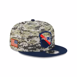 New Era Mens NFL Salute To Service Snapback 9Fifty Cap ~ 'New England Patriots' camo