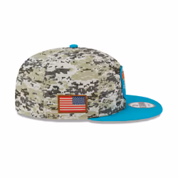 New Era Mens NFL Salute To Service Snapback 9Fifty Cap ~ 'Miami Dolphins' camo