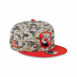 New Era Mens NFL Salute To Service Snapback 9Fifty Cap ~ 'Kansas City Chiefs' camo