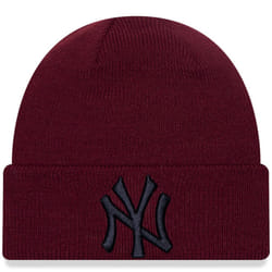 , Dark Red) New Era Kids New York Yankees League Essentials Warm Winter Beanie - Dark Red - Child (4-6 Yrs