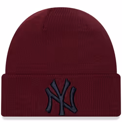 , Dark Red) New Era Kids New York Yankees League Essentials Warm Winter Beanie - Dark Red - Youth (6-12 Yrs