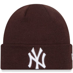 , Dark Brown) New Era Kids New York Yankees League Essentials Warm Winter Beanie - Dark Brown - Child (4-6 Yrs